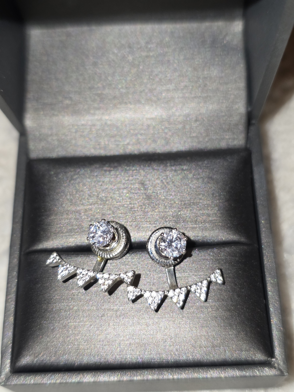 Swarovski Silver Crystal Drop